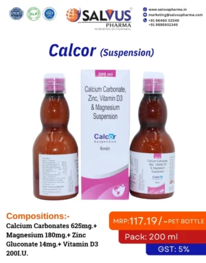 Calcium Carbonates 625mg.+ Magnesium 180mg.+ Zinc Gluconate 14mg.+ Vitamin D3 200I.U.