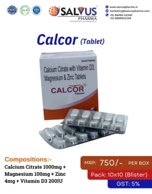 Calcium Citrate 1000mg + Magnesium 100mg + Zinc 4mg + Vitamin D3 200IU