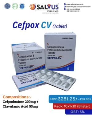 Cefpodoxime 200mg + Clavulanic Acid 125mg