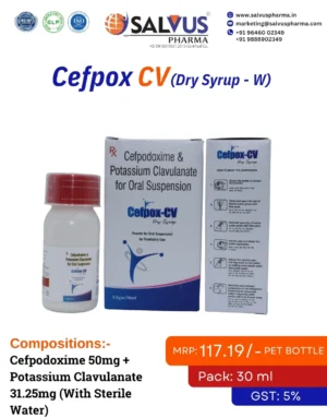 Cefpodoxime 50mg + Potassium Clavulanate 31.25mg (With Sterile Water)
