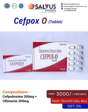 Cefpodoxime 200mg + Ofloxacin 200mg