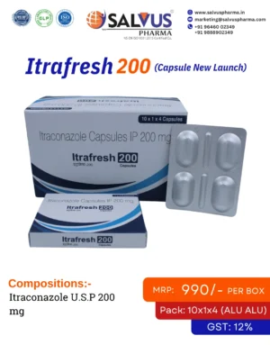 Itraconazole U.S.P 200 mg Capsules