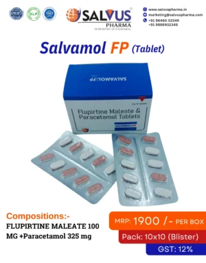 Flupirtine Maleate 100 MG +Paracetamol 325 mg Tablets