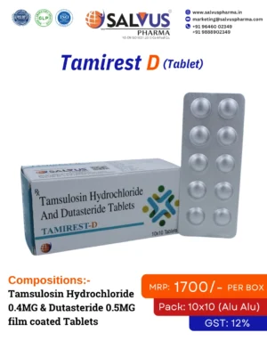 Tamsulosin Hydrochloride 0.4mg and Dutasteride 0.5mg Tablets